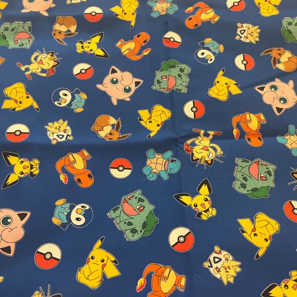 Unique POKEMON CHARACTERS Handmade Cotton Pillowcase fits a Standard/Queen - Picture 3 of 3